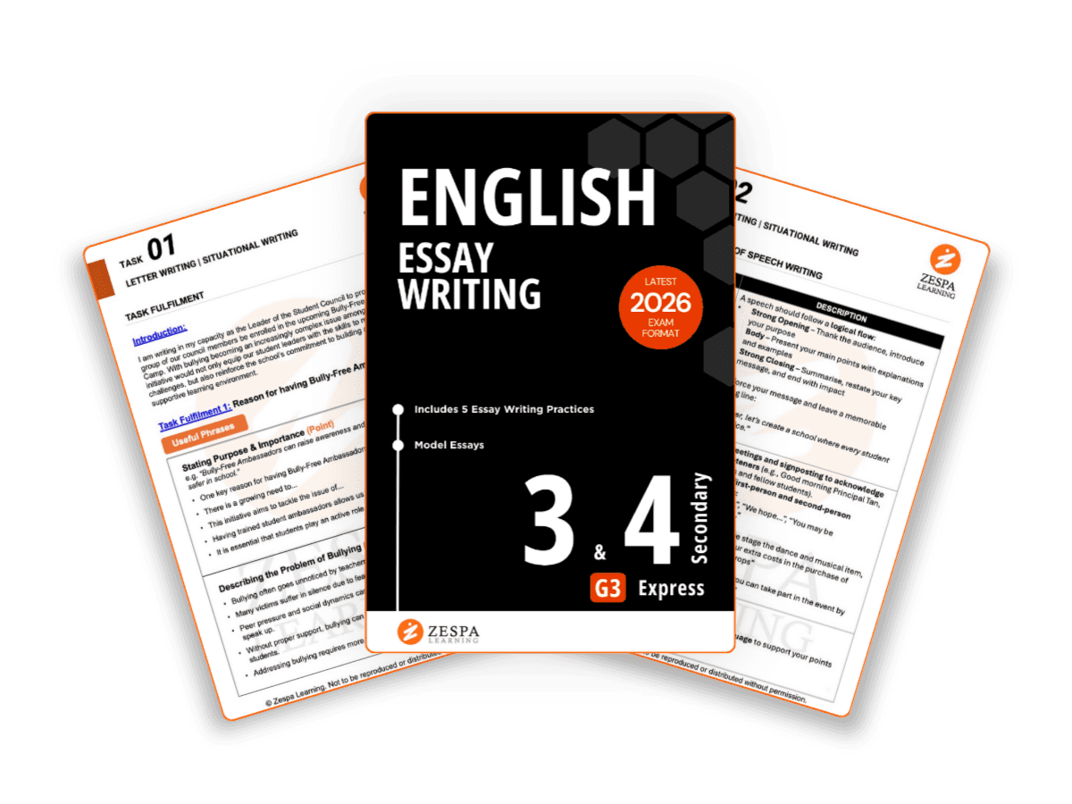Resource preview — O-Level Essay Writing phrase and structure pack