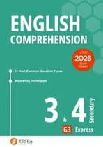 Cover of Zespa Learning's free O-Level English Comprehension notes for Secondary 3 and 4 Express students
