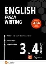 Cover of Zespa Learning's free O-Level English Essay Writing notes for Secondary 3 and 4 Express students