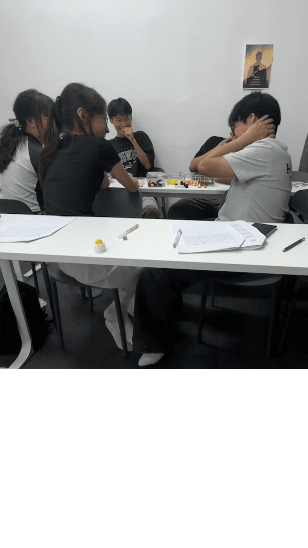 Students in a small-group lesson at Zespa Learning tuition centre
