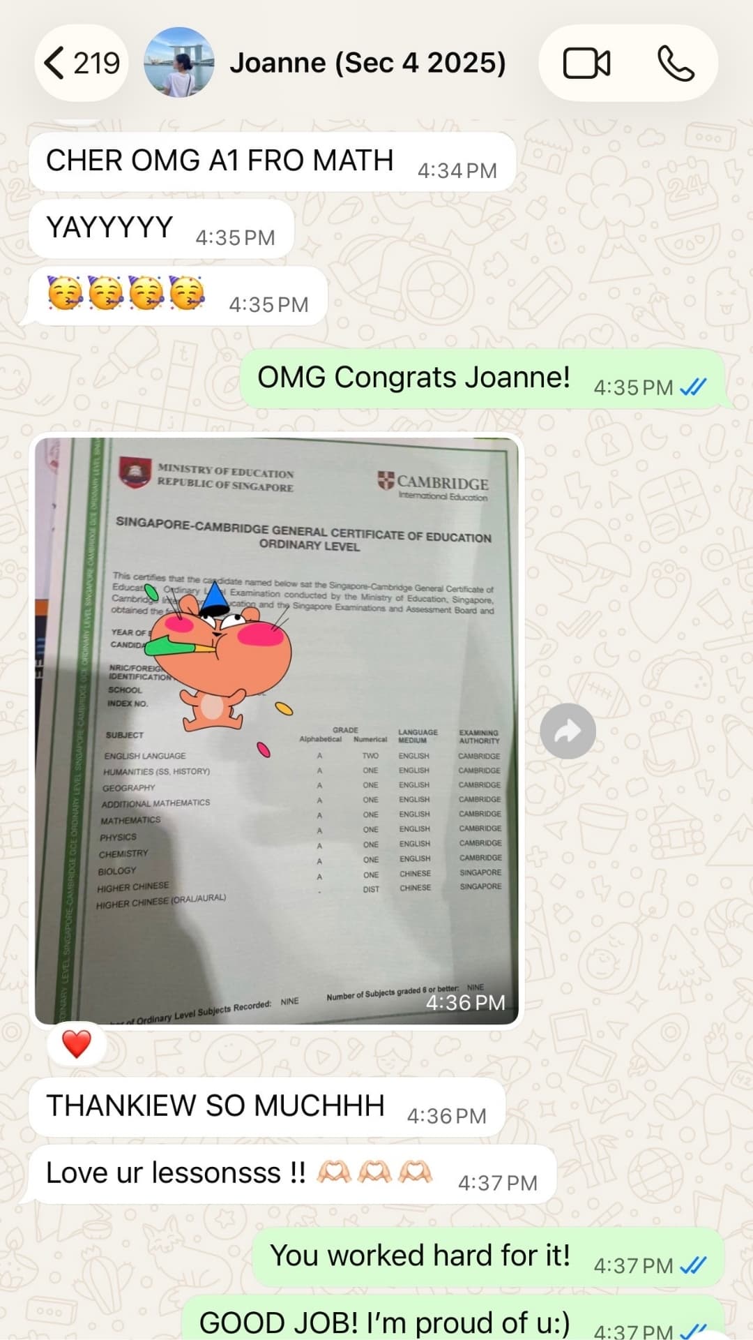Zespa Learning Secondary Math student result 9