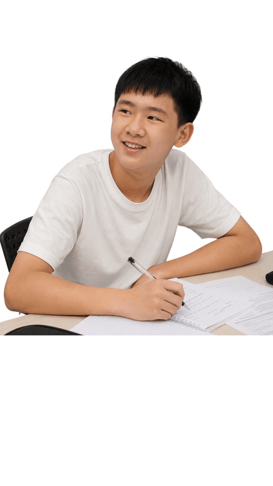 Secondary student at Zespa Learning Lower Secondary Math free trial class